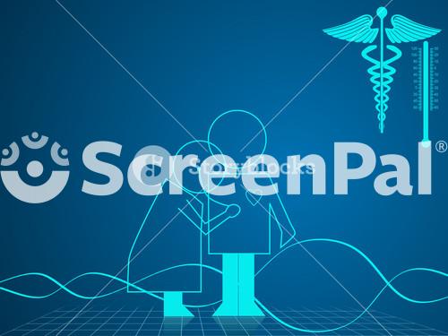 Illustration Of Medical And Healthcare Background With Medical Symbol